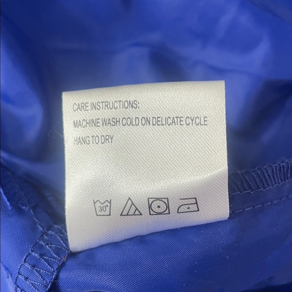 Anna Lane Blue Anorak Jacket Quarter Zip Windbreaker Lightweight Kids Size S - Picture 6 of 9